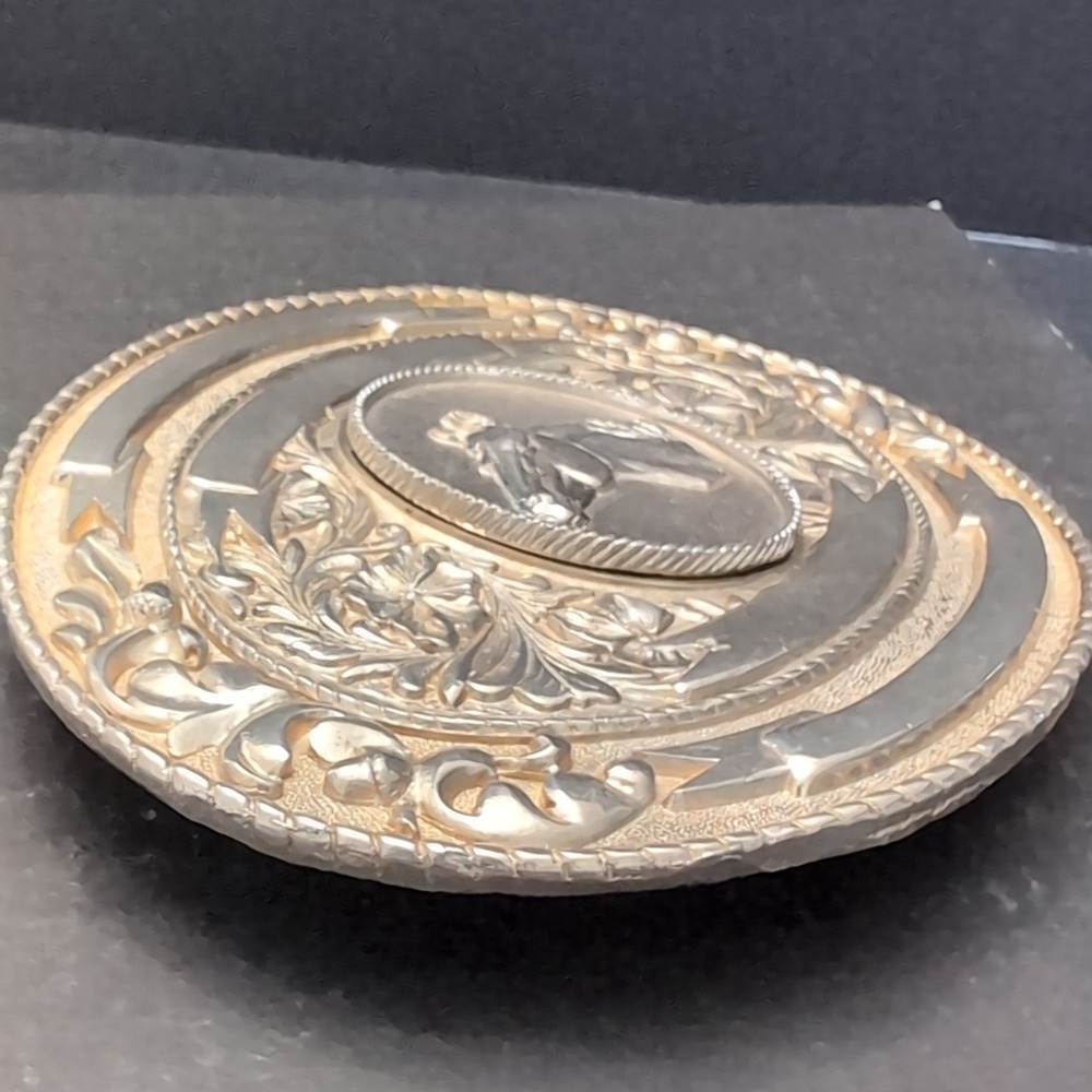 VGT,LTC Western Prod & Co 1979 Large Silver Tone Belt Buckle With Horsehead. - Picture 2 of 9